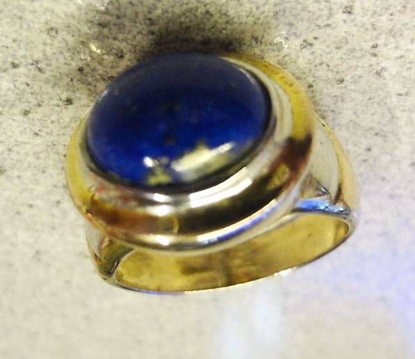 Anelli: Lapis-Lazuli Ring gestempelt – Nuovo (secondo la descrizione) da Bleienbach venduto da Mineral_Antik57 2