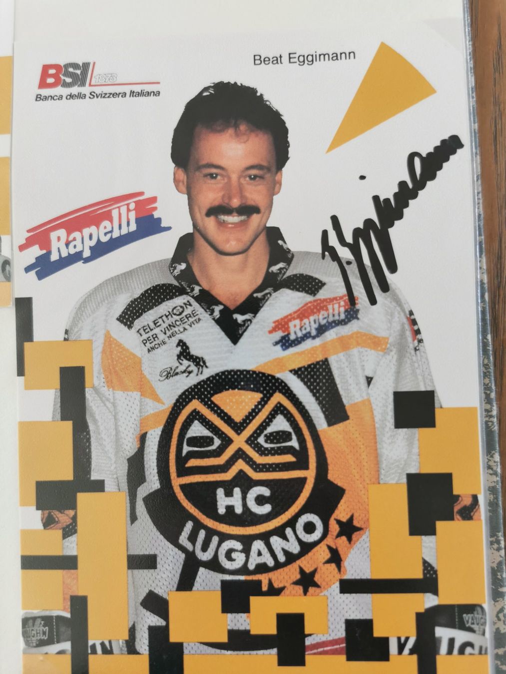 Autografi: Beat Eggimann signierte Autogrammkarte HC Lugano – Usato da Spiez venduto da wah_nzv9