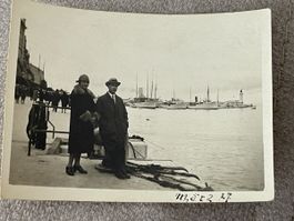 Altes Foto  6x8cm Hafen von Marseille 1927