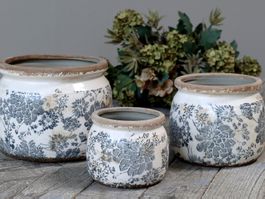 SALE! Blumentopf "Melun", Höhe 15 cm, Chic Antique