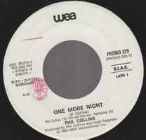 7 " juke box COLLINS PHIL / DRUPI ONE MORE NIGHT / UN VERO A