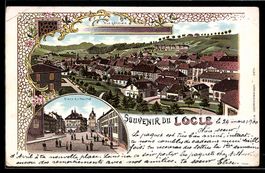 Litho Locle, Vue generale, Place du Marc