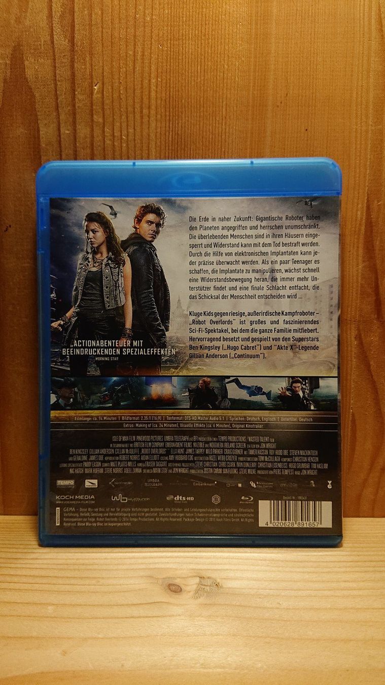 Tutti i DVDs: ROBOT OVERLORDS Herrschaft der Maschinen Blu-Ray – Usato da Wilderswil venduto da Exebub 1