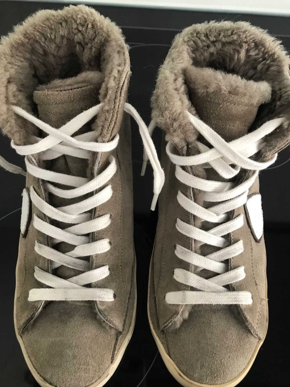 Scarpe da donna: Philippe Model Sneaker mit Fell, Gr. 37 – Usato da Kilchberg venduto da boudoir076 2