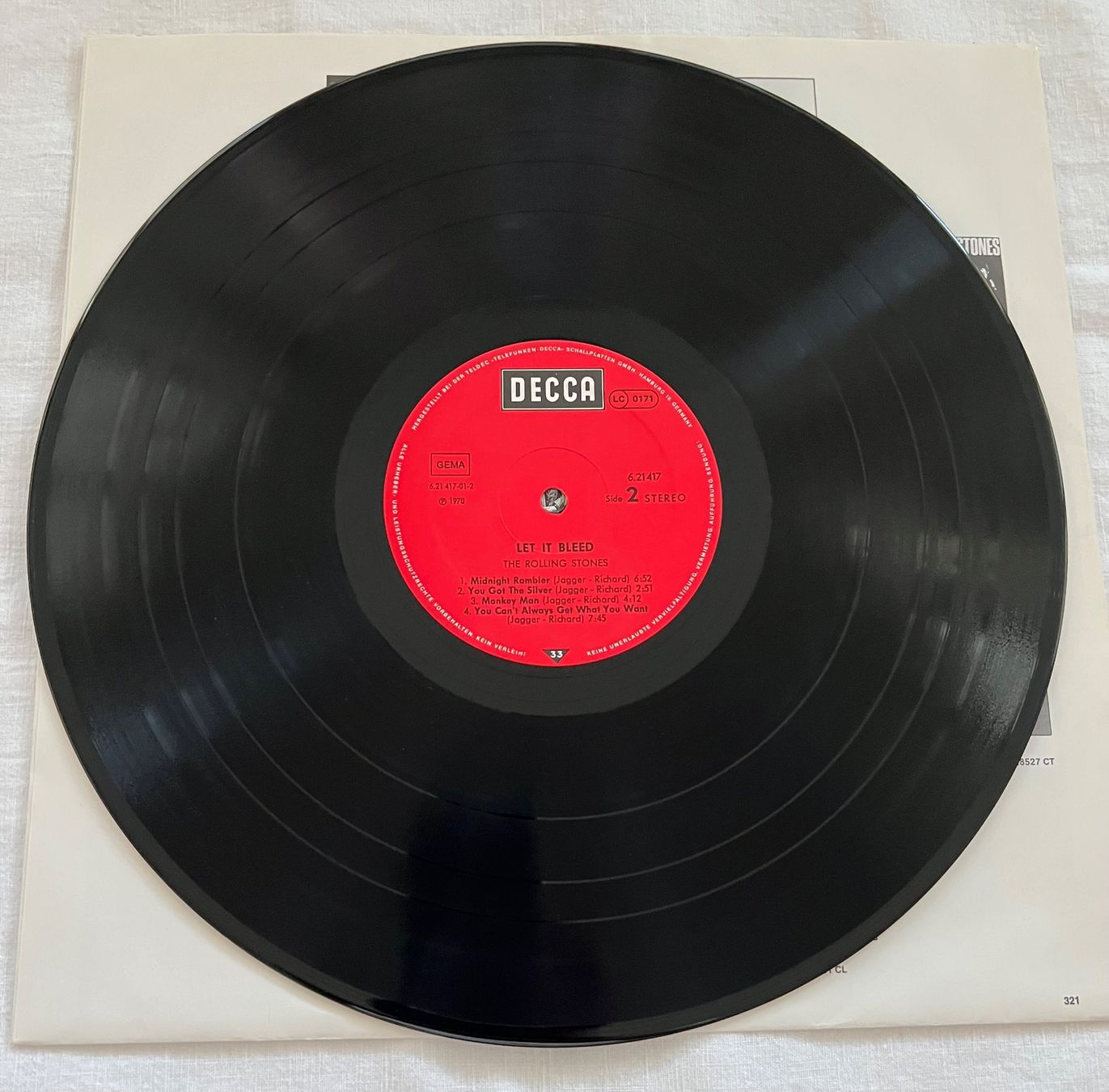 Vinyles: Rolling Stones - Let It Bleed / LP Vinyl, 1970, Germany – D'occasion à Schaffhausen par Mond689 6