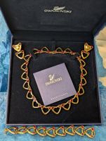 Swarovski Set, vintage 18k vergoldet neu original & box