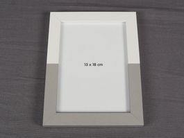 BILDERRAHMEN 13 mal18 cm weiss grau