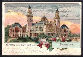 Litho Zürich, Blick auf die Tonhalle