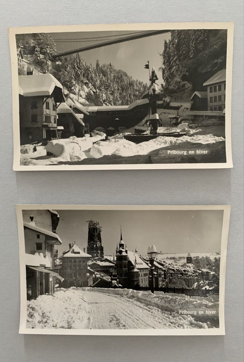 Cartoline postali:  Ansichtskarten Schweiz - Galternbrücke & Rte des Alpes, FR – Usato da Düdingen venduto da polytropon_5