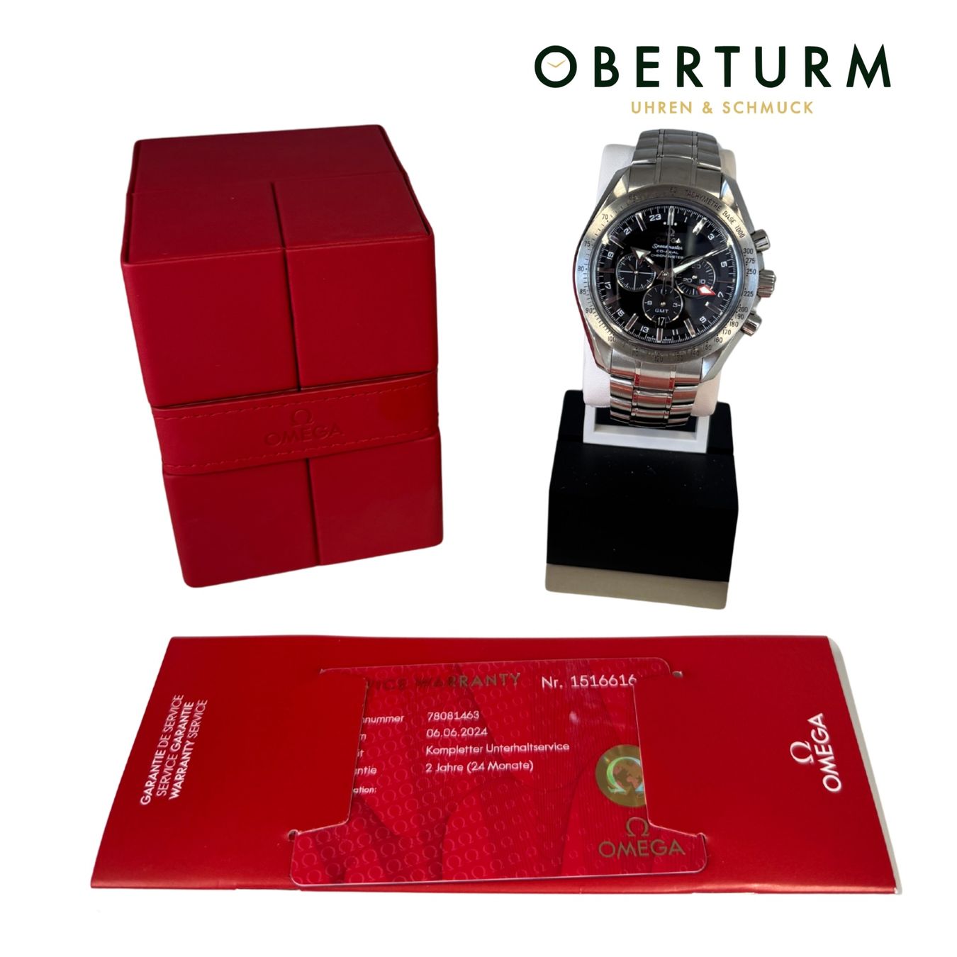 Omega Orologi: Omega Speedmaster Broad Arrow Co-Axial GMT – Usato da Brugg AG venduto da Oberturm 5