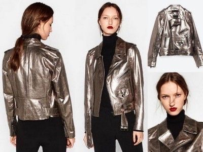 Zara Kunstlederjacke Biker