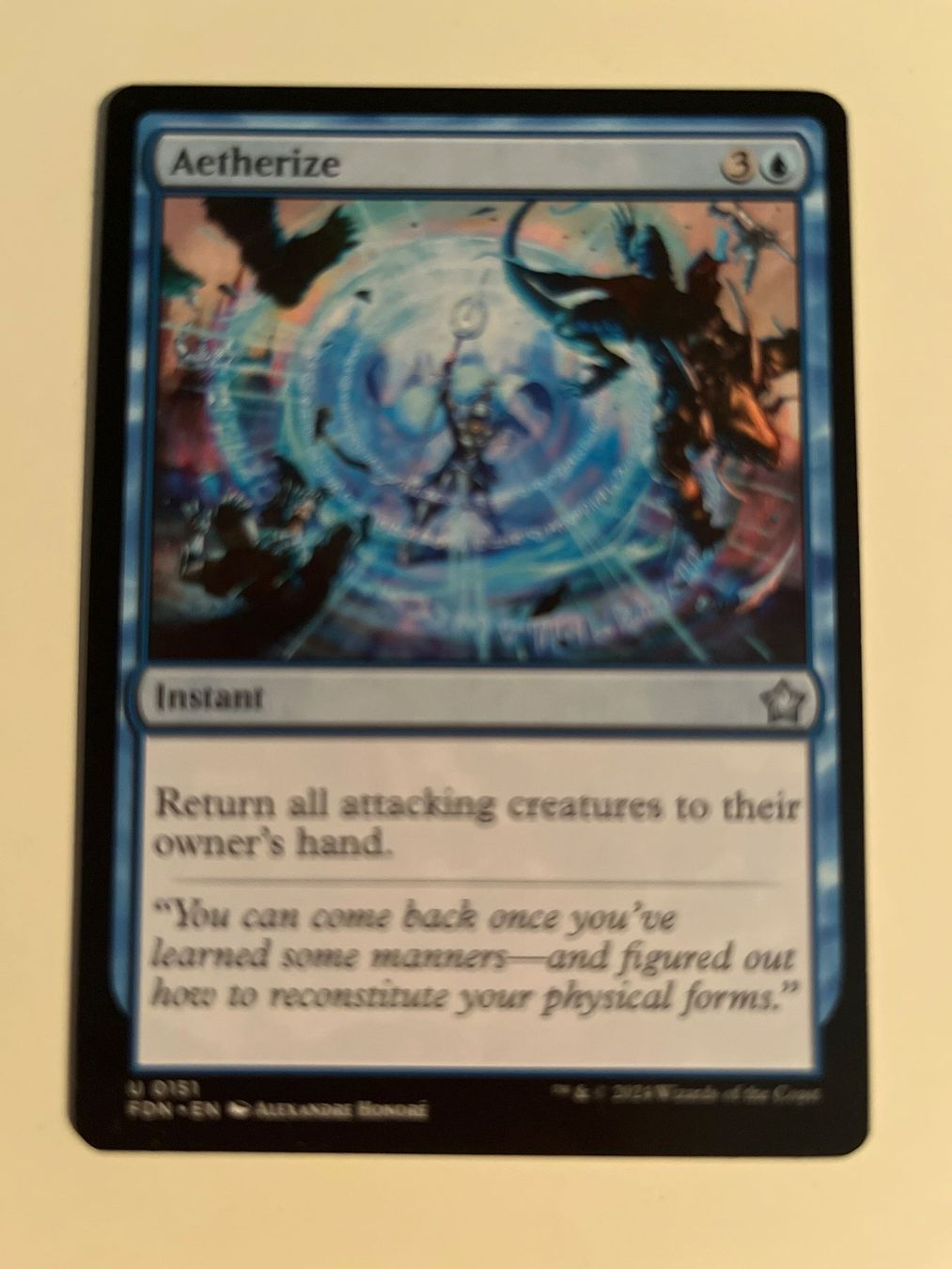 Magic The Gathering Carte collezionabili: 1 x Aetherize - Magic: The Gathering - MtG – Usato da Kriens venduto da Shadi1980