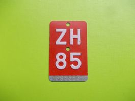 Velonummer / Fahrradnummer ZH 85