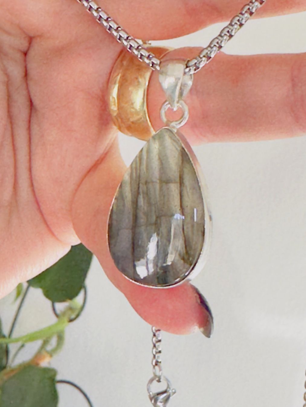 Catenine: Labradorite necklace – Nuovo e nell'imballaggio originale da Genève venduto da AGBERG 7