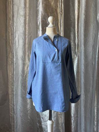SOEUR Bluse «Edwin» Chambray Blau Gr. FR38 (36)