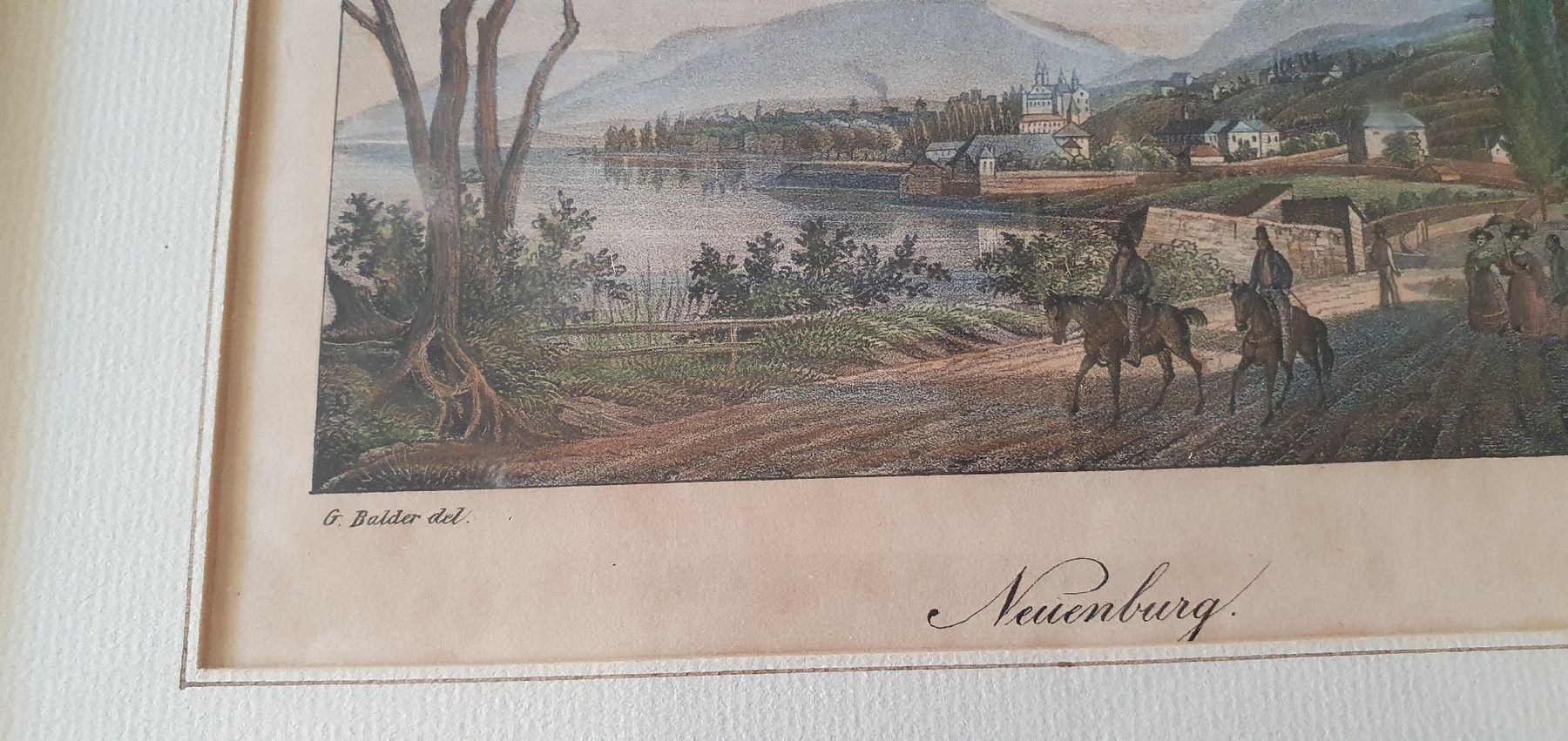 Arts picturaux & lithographies: Bild - Neuenburg, Farb-Lithographie – D'occasion à Kreuzlingen par Rschweiz1 2