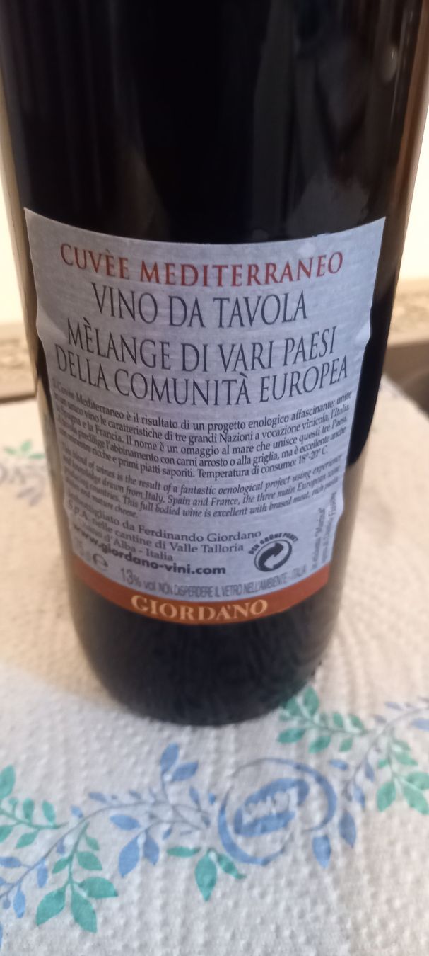 Vino: Giordano Cuvee Mediterraneo / 691 – Nuovo (secondo la descrizione) da Knutwil venduto da Virginia007 1