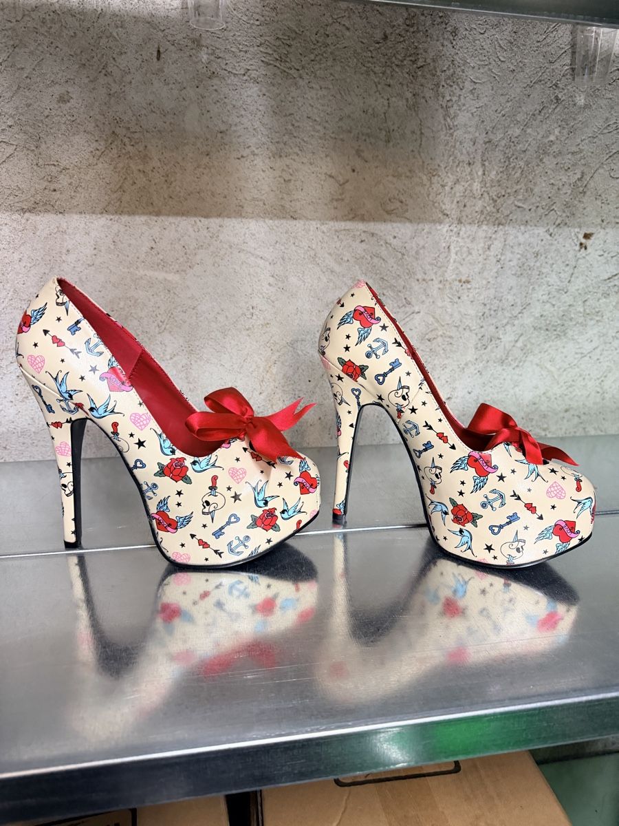 Scarpe da donna: Pinup couture Highheels Burlesque – Nuovo e nell'imballaggio originale da AARBURG venduto da cheapstuff 2
