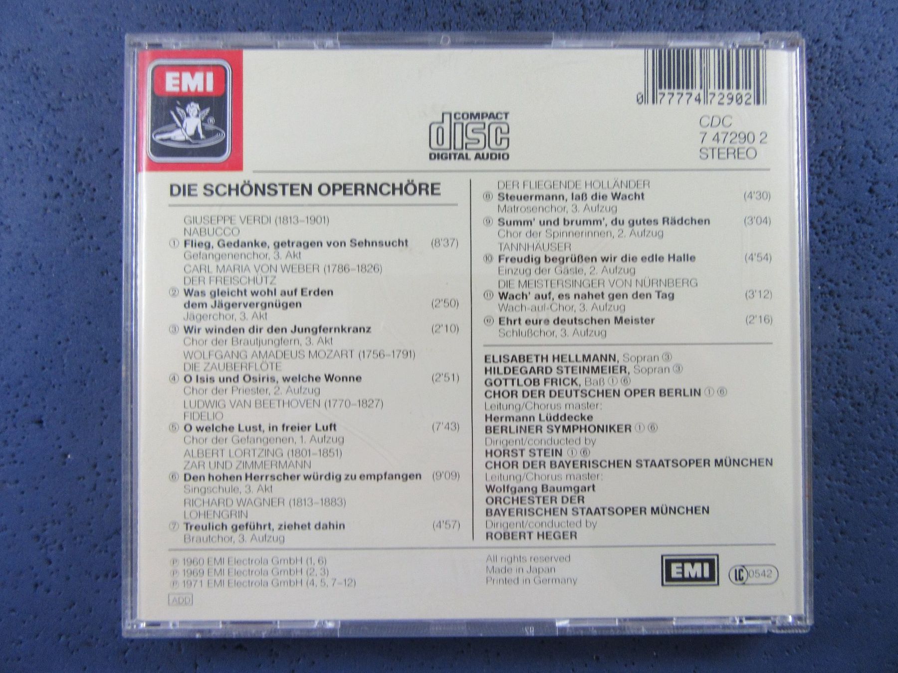 CDs: DIE SCHÖNSTEN OPERNCHÖRE CD – D'occasion à Ettingen par Hausi4711 1