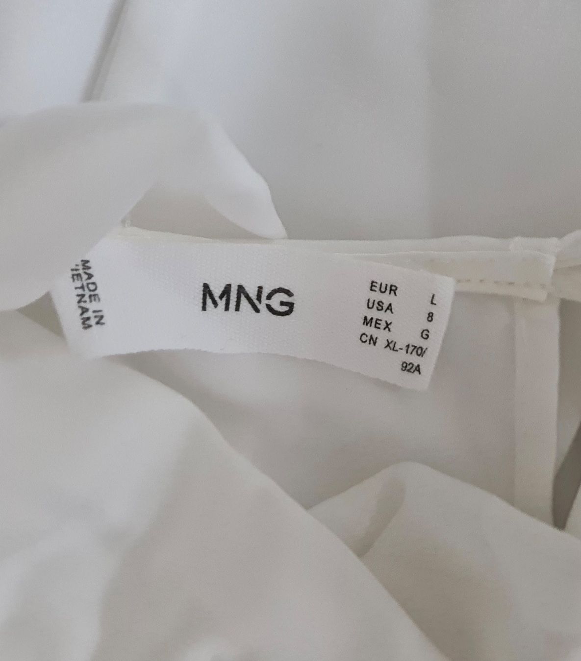 Mango Camicette: Blouse blanche sans manches Mango - Taille L – Usato da Renens VD venduto da del_t2kx 4