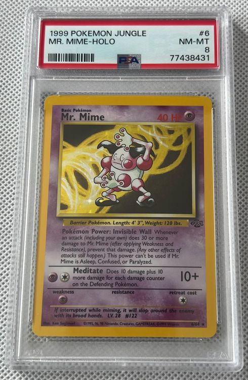 Mr. Mime - 6/64 - (No Set Symbol Misprint) NM Jungle Pokemon