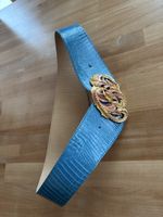 Leder Gürtel mir golf farbiger Schnalle