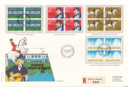 SBK 672 - 675 im 4er-Block FDC Grossbrief