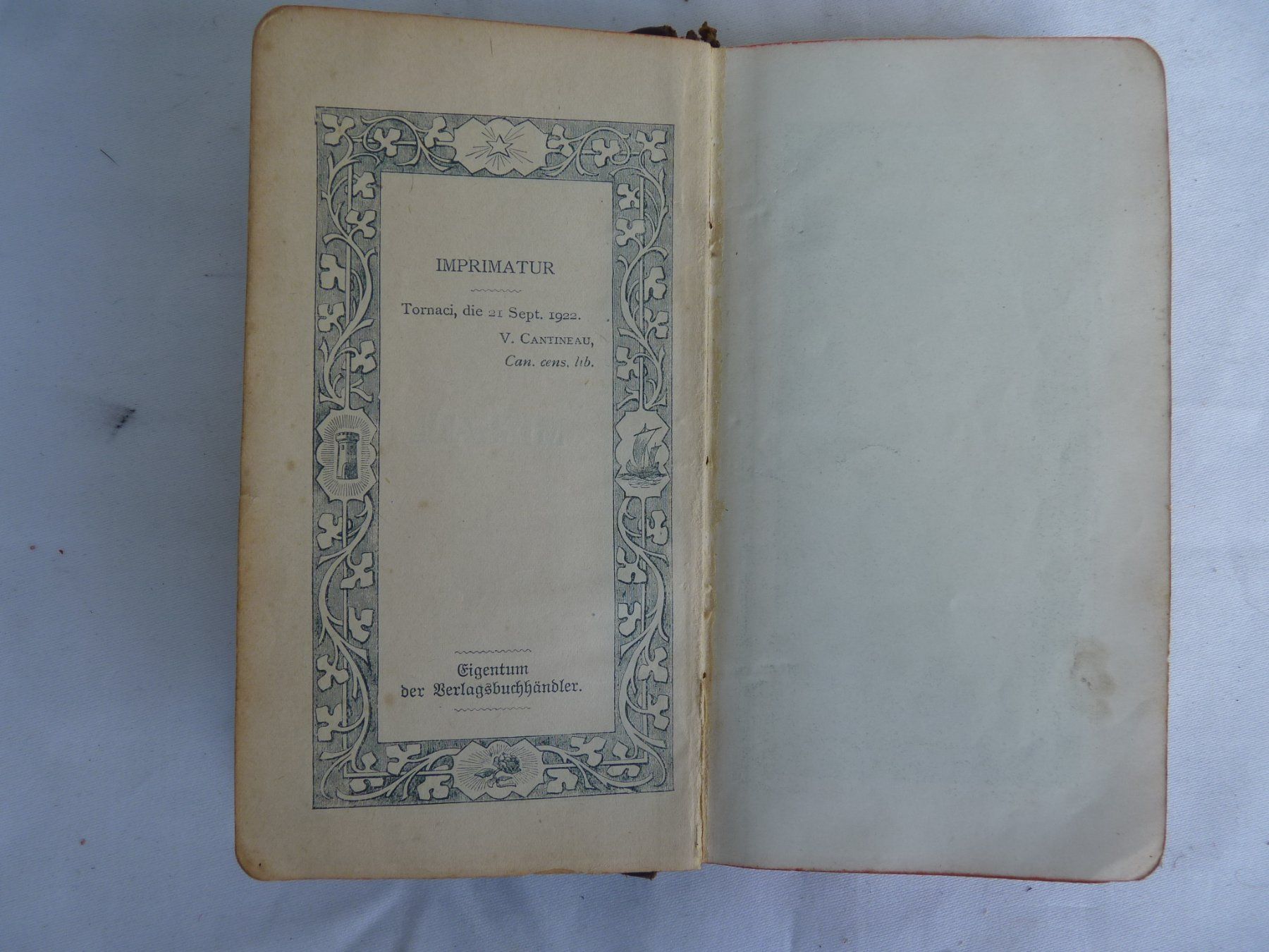Bücher: Antikes Büchlein "MISSALE" mit Abbildungen 1922 – Gebraucht aus Küsnacht ZH von zoliboli01 2