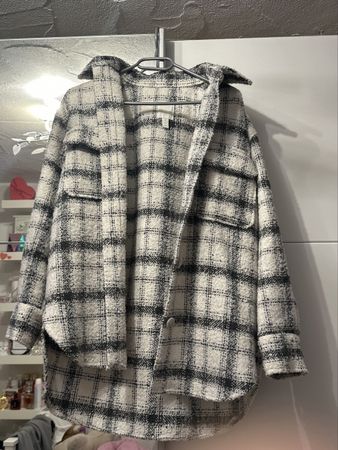 Karierte Overshirt-Jacke