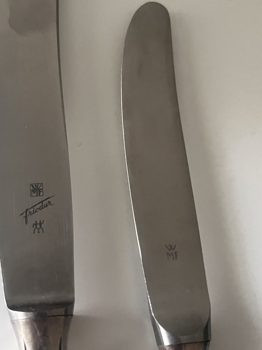 WMF Couteaux: 24 Original WMF  Vintage Tafelmesser, versilbert – D'occasion à Möhlin par mil_h55x 3