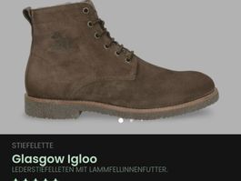 Lederstiefeletten mit Lammfellinnenfutter