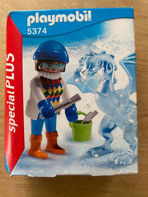 Playmobil Homme pompier Bleu et Orange