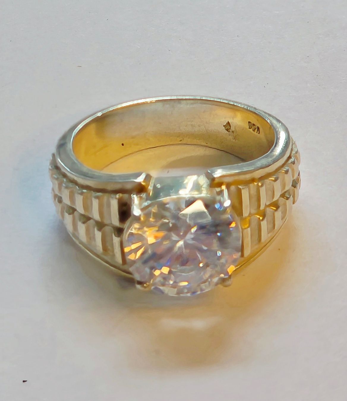 Ringe: Ring Silber mit grossem Zirkon Grösse 63 Neu – Neu (gemäss Beschreibung) aus Zürich von ben_mn5h 5