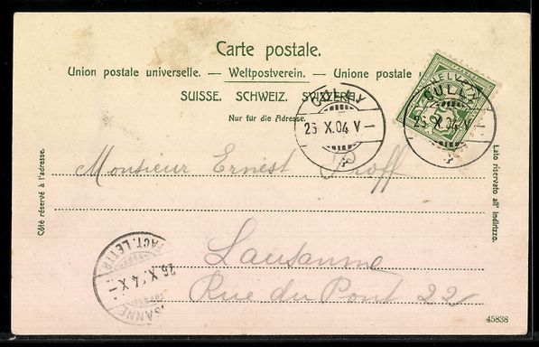 Cartoline postali: AK Cully, Totalansicht mit Kirche – Usato da Berlin venduto da bartko-reher 1