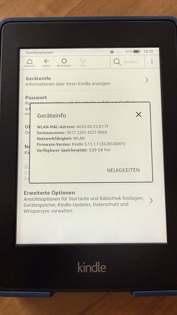 Amazon Tablet PC: Kindle Reader 3 GB mit Hülle guter Zustand – Gebraucht aus Uerkheim von Zusle 2