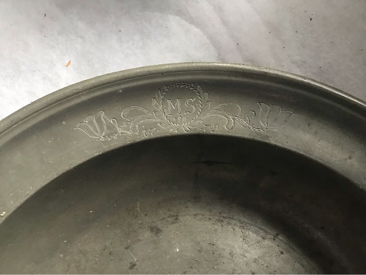 Servierplatten: 1779 Zinnplatte – Gebraucht aus Bazenheid von jud_wk8k 1