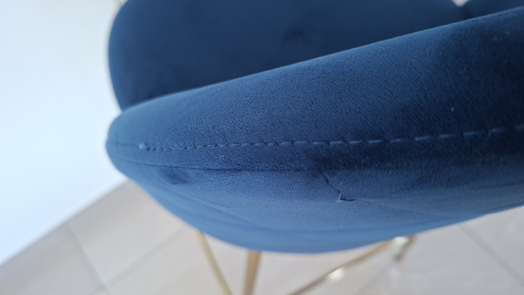 Hocker: Barhocker aus blauem Samt – Gebraucht aus Oberengstringen von Kimchimon 5