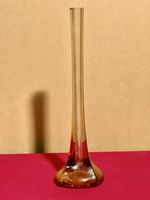 Elegant Amber Glass Vase - Perfect for Autumn Blooms