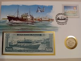 Banknotenbrief mit Münze