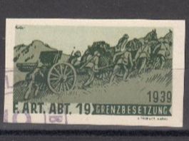 Artillerie Wi 143 ungezähnt gestempelt