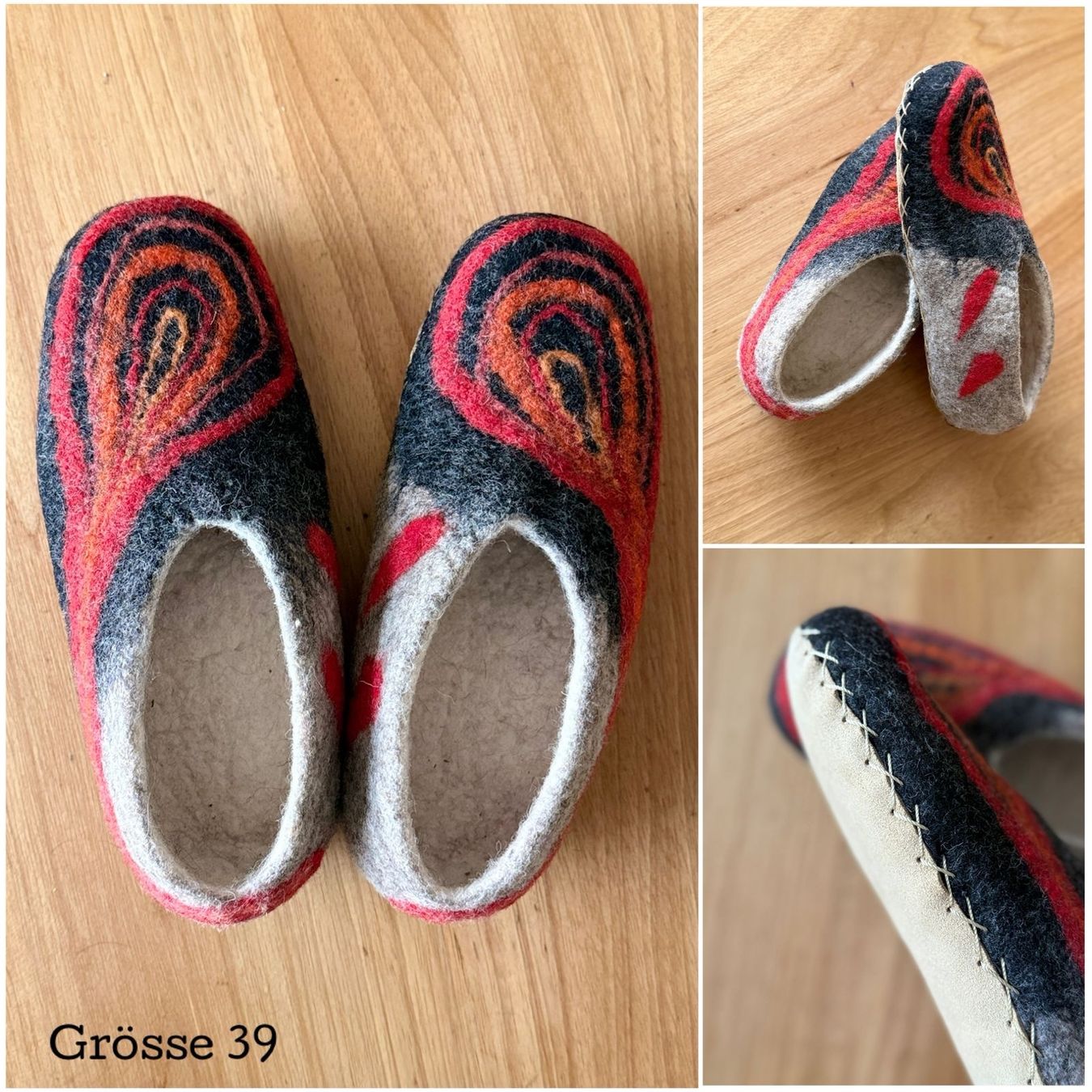 Herrenschuhe: Alpaka Hausschuhe handgemacht – Neu und originalverpackt aus  von