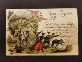 Ansichtskarte  Berge  Natur  Militär  1898  Natur  Heimat