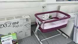 Chicco Next2Me PopUp Beistellbett – grau, unbenutzt