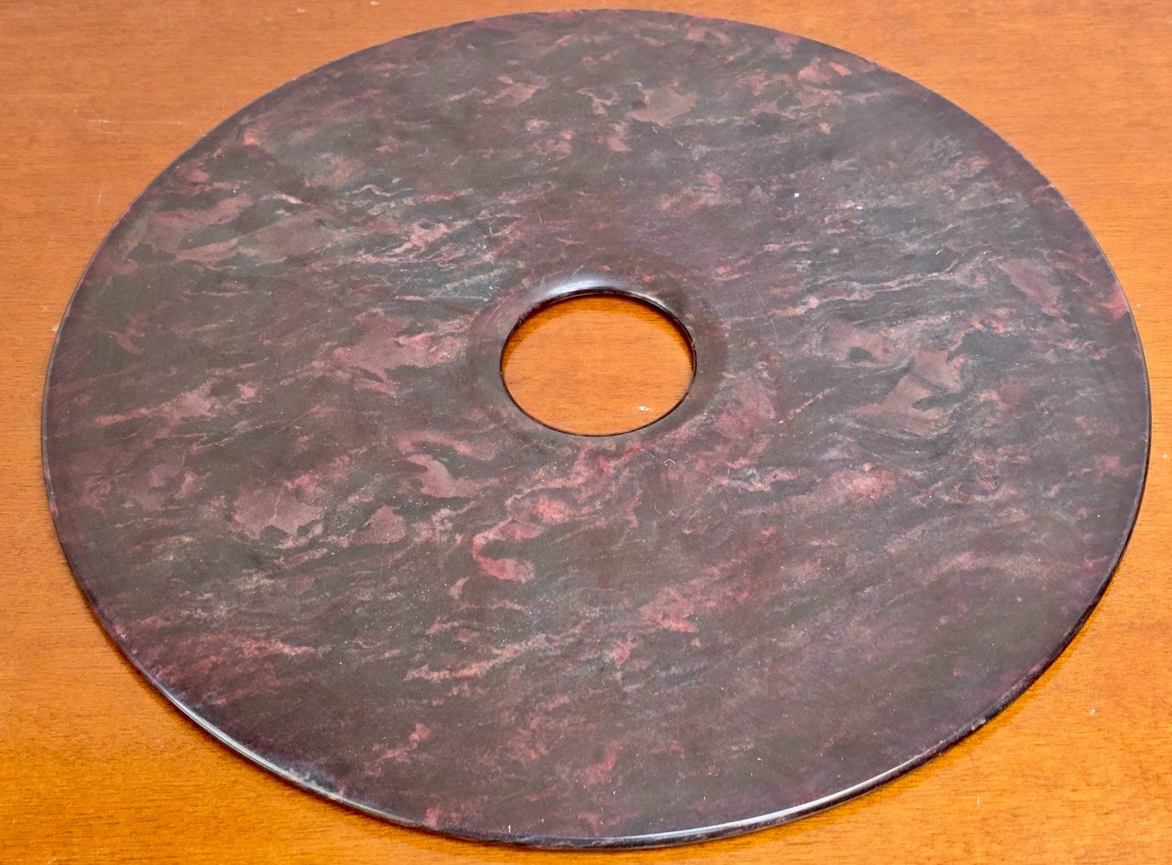 Minerali & Pietre curative: China "Jade" Bi-Scheibe gross 30cm Serpentin? – Usato da Basel venduto da chinarh891 6