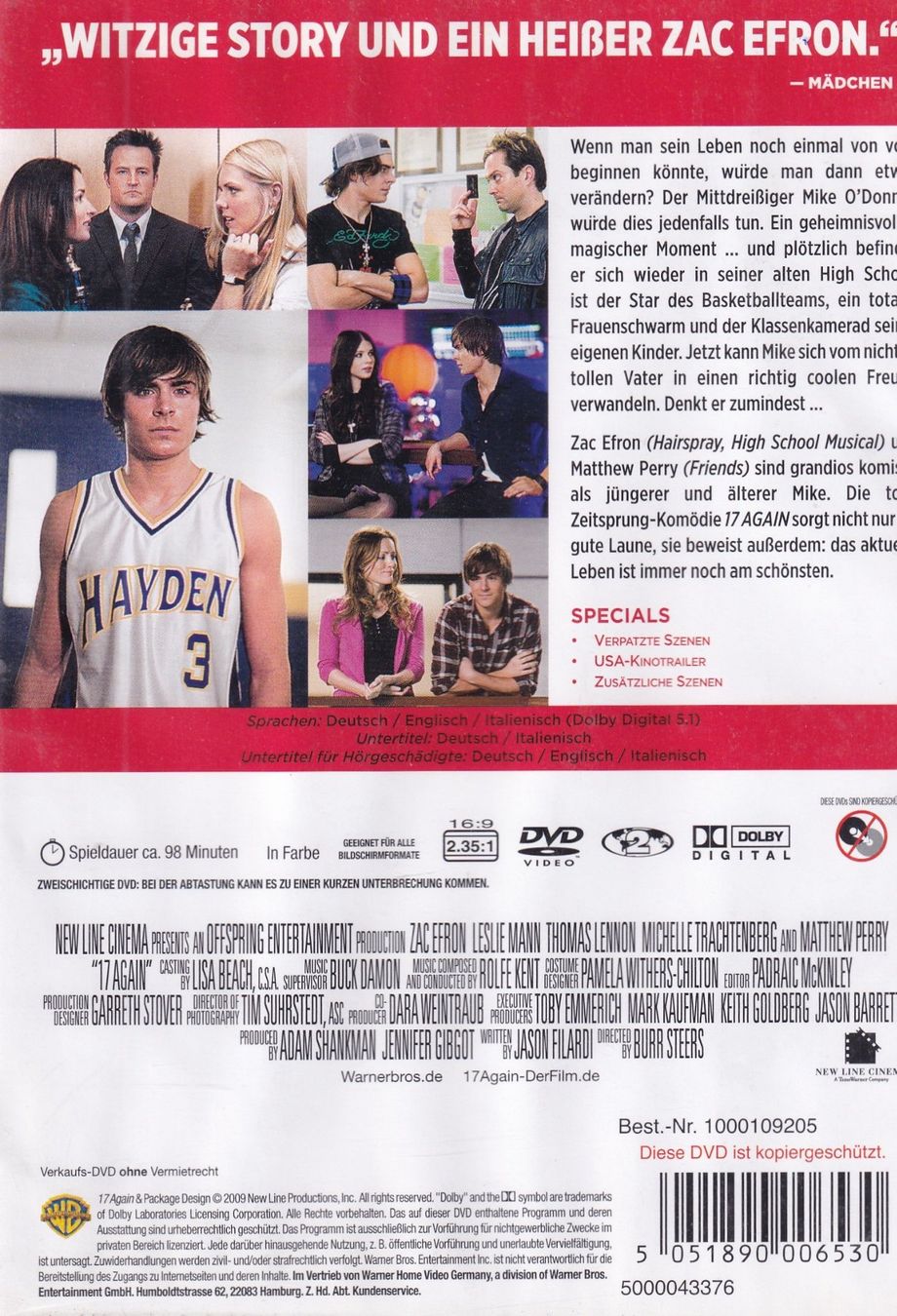 Alle DVDs: DVD ab Fr. 1.--, 17 Again – Gebraucht aus Lausen von Mondeo10628 1