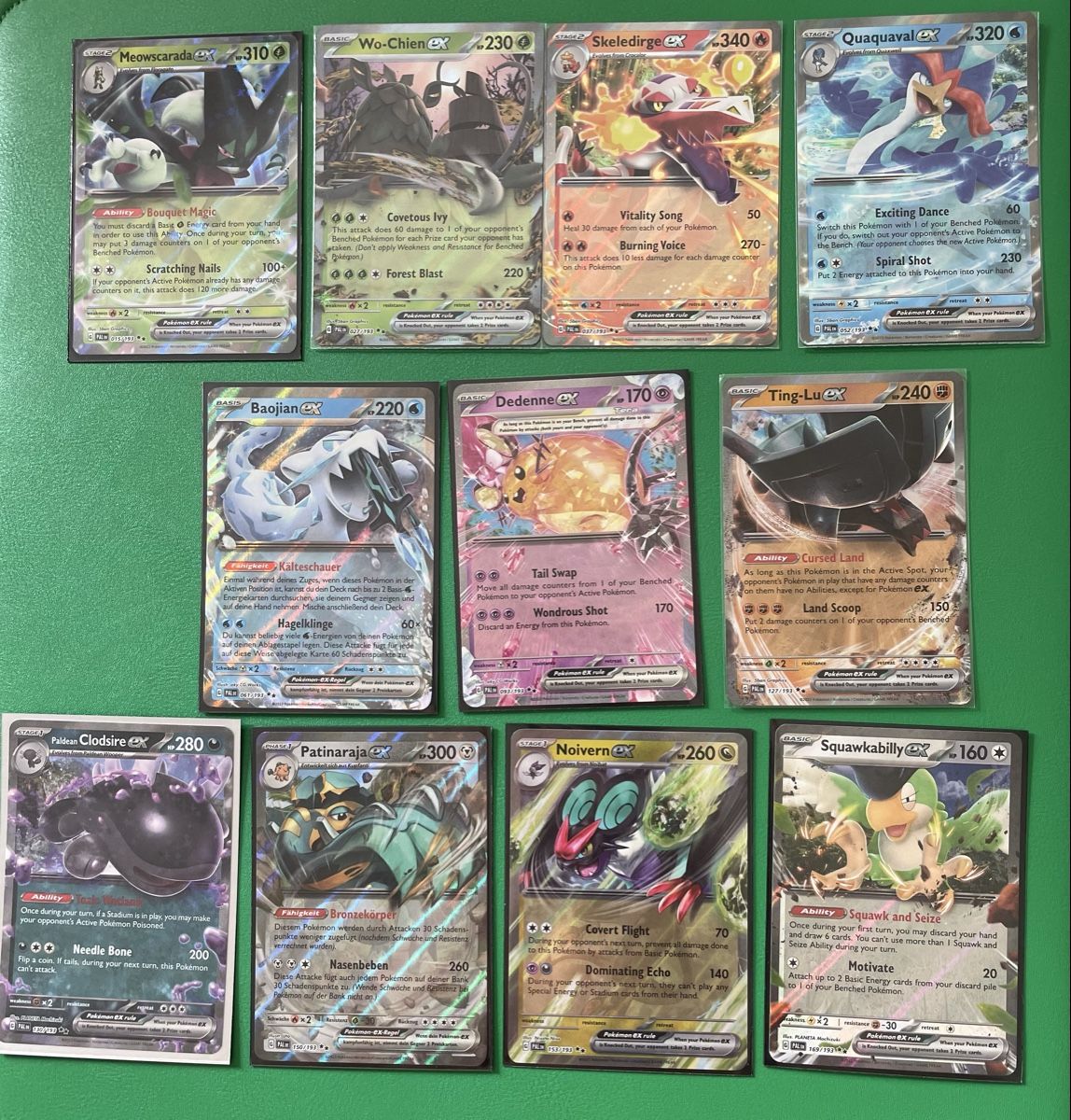 Pokémon Carte collezionabili: Pokemon Paldea Evolved EX Cards 11x – Usato da Wallisellen venduto da Optimalex