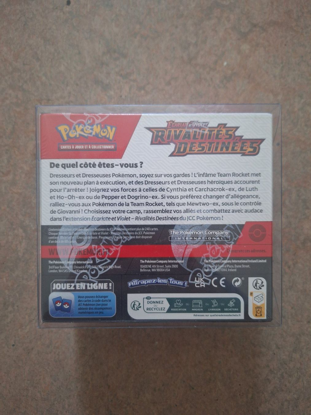 Pokémon Sammelbilder & Trading cards: Display Pokémon Rivalités Destinées EV10 FR SCELLÉ + PVC – Neu (gemäss Beschreibung) aus Monthey von Ancheim 1