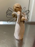 Figur Engel handgemacht Holz 10cm
