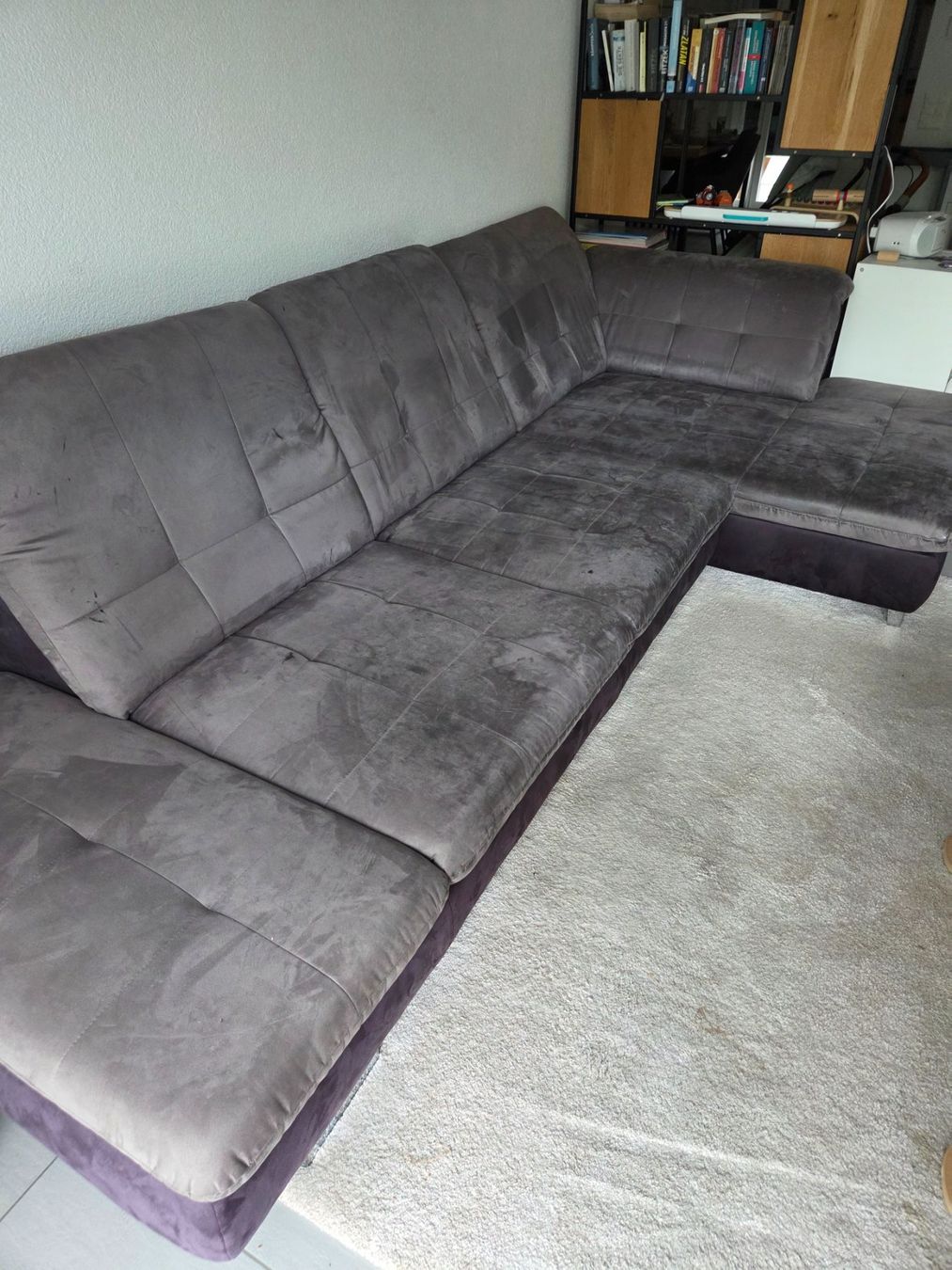 Divani: Ecksofa Grau mit Stoffbezug – Usato da Dietikon venduto da Rebi12345 1