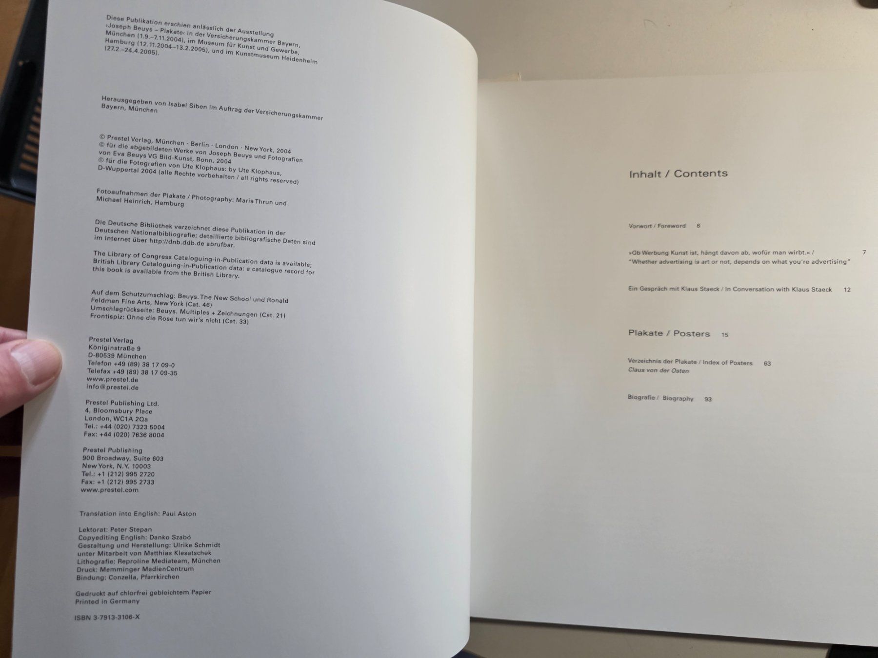 Libri: Joseph Beuys - Plakate Posters - Prestel 1976 – Usato da Walterswil BE venduto da Lonitti 2